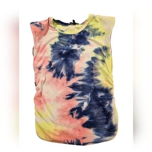 Derek heart tye-dyed large sleeveless top